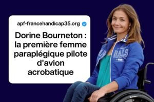 Dorine Bourneton : la première femme paraplégique pilote d’avion acrobatique