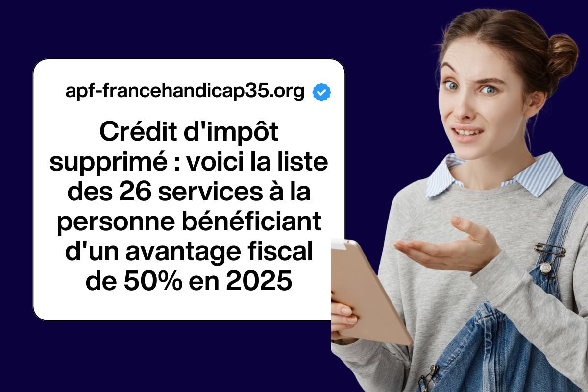 Crédit d'impôt supprimé : voici la liste des 26 services à la personne bénéficiant d'un avantage fiscal de 50% en 2025