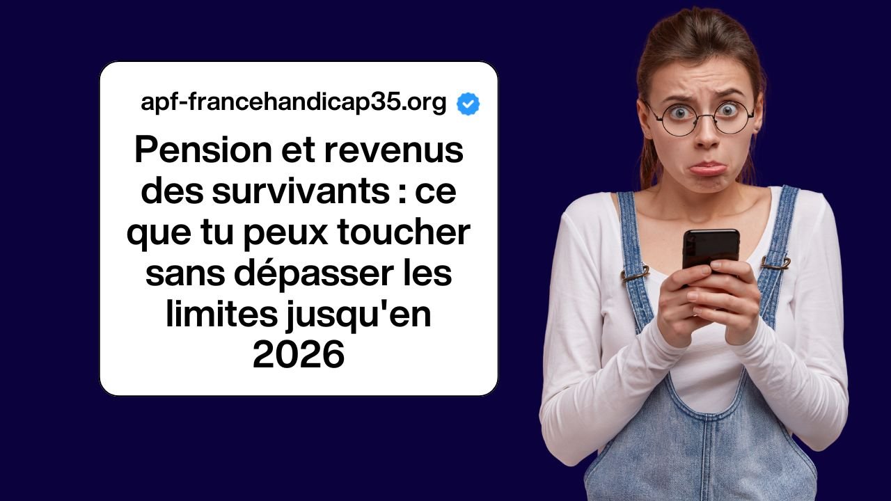 Pension et revenus des survivants : ce que tu peux toucher sans dépasser les limites jusqu'en 2026