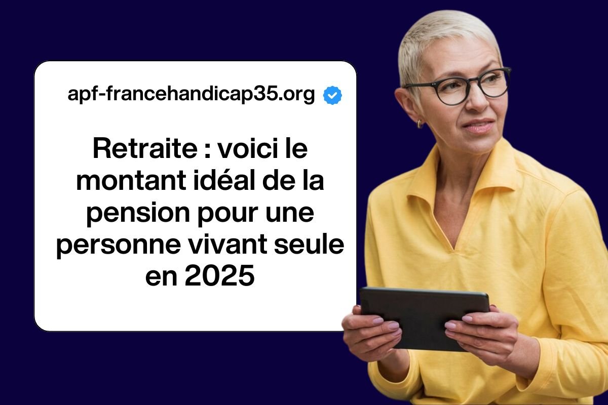 Retraite : voici le montant idéal de la pension pour une personne vivant seule en 2025